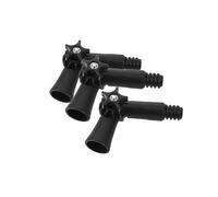 Pxkmouy 3pcs Accessori per Mop con Giunto Universale Adattatore per Spazzola per Asta di Prolunga Adattatore per Punta della Cerniera Punta Filettata Ad Angolo Black Plastica