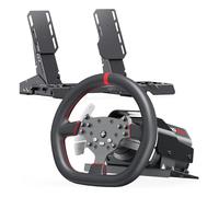 PXN V10 Ultra Volante da Corsa Direct Drive con Pedali - Force Feedback 3,2 Nm, Volante da Gioco con Impugnatura in Pelle Microfibra e Paddle Shifter - Kit Sim Racing per PC, PS4, Xbox One/Series