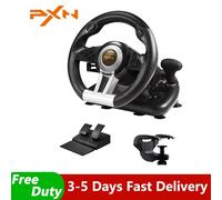 PXN V3 Pro Gaming Racing Wheel Volante PC Gioco da corsa al volante 180 ° per PC Windows/PS3/PS4/Switch/Xbox One/Xbox Series X/S