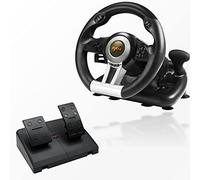 PXN V3IIIK Volante da Gioco per PC, PS3, PS4, Xbox, Switch -Nero