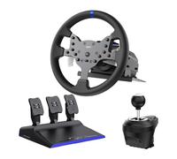 PXN V99 Volante PC, Volante e Pedali con Force Feedback da 3,2 NM e Cambio, Volante PS4 per Xbox One, Xbox Series X/S, PC, PS4 con Paddle da Formula-Racing, Pedale Effetto Hall
