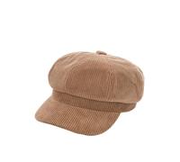 PXPLDYY Cappello Donna Cappelli da Donna, Versione retrò del Cappello Ottagonale, Berretto da Baseball Letterario per Il Tempo Libero, Quattro Stagioni, Cammello, 56-58 Cm