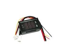 PXQCHAVLN Mini voltmetro Digitale amperometro DC 100V 10A Pannello amp Volt Tensione Corrente misuratore Tester rilevatore 0,56" Doppio Display LED(1a Red Red)