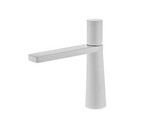 PXQCHAVLN Rubinetto del Bagno in Ottone Un Foro, Rubinetto del Lavandino del Bagno in Ottone Maniglia Singola, Rubinetto del Bagno, Rubinetto del Bacino for Lavandino del Bagno, Bianco A(White C)
