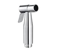 PXQCHAVLN Spruzzatore per bidet a mano per WC con testa a spruzzo per bidet cromato e bidet, con tubo da 2 m, G1/2, doppio rubinetto per balcone, cromato B (spazzolato B)