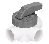 PxQuerantic 3 - Válvula de desvío para Piscina y Spa, válvula Multi-Puerto de ABS y PVC con Mango Grande, accesorio de válvula de riego Resistente a productos químicos para la fontanería de (F 40-3a)