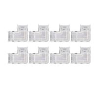 PxQuerantic 8 connettori a Forma di L per Strisce di luci a LED, connettori adattatori COB a LED Senza Saldatura a 4 Pin per Strisce di luci Larghe 10 mm, connettori di Estensione ad Angolo re