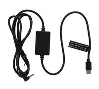 PxQuerantic Cavo di alimentazione USB-C a DC, cavo di alimentazione Type-C con tensione regolabile e spia luminosa, uscita 8,4 V 2 A per monitor, fotocamera digitale e luce di riempimento,