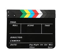 PxQuerantic Clapperboard in acrilico 30x25 cm, strumento professionale per le riprese cinematografiche con magnete integrato, superficie di scrittura riutilizzabile per la marcatura delle