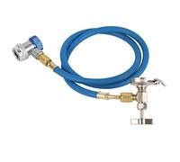 PxQuerantic Tubo di ricarica per refrigerante R134a con rubinetto per bombole, kit universale di riempimento del refrigerante per impianti di climatizzazione R502, R-12, R-22, connettore