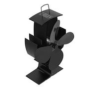 PxQuerantic Ventilatore per stufa a 4 lame alimentato dal calore, ventilatore da camino in alluminio per stufe a legna, ventilatore termoelettrico per la circolazione del calore senza bisogno