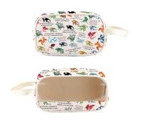 PXTIDY Beauty case trasparente con ali di drago, serie manga, tribù, romanzo per amanti dei libri, regalo per amanti dei draghi, Beige, Beauty case