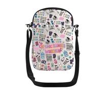 PXTIDY Borsa a tracolla con guerriero della malattia cronica, per fibromialgia, idea regalo, cucchiaio, teoria, idea regalo, Beige, Small