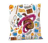 PXTIDY Borsa a tracolla con personaggi di Bard e giochi di ruolo, regalo per gli amanti dei videogiochi, per i fan del bardo, idea regalo per gli incantatori musicali, Beige, Medium