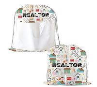 PXTIDY Borsa con coulisse agente immobiliare agente regalo chiusura regali coulisse borsa da viaggio organizer da viaggio