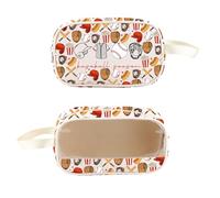 PXTIDY Borsa da toeletta trasparente per softball stagionale, regalo per giocatori di softball, borsa organizer da viaggio, idea regalo per fan della squadra di softball e mamma, Beige, Beauty case