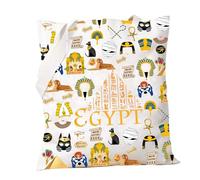PXTIDY Borsa da viaggio dell'antico Egitto Borsa per la spesa dell'antico Egitto Civiltà antica Egitto Viaggio Souvenir Regalo, Beige, Medium