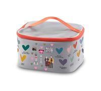 PXTIDY Borsa per cosmetici insonne Seattle Movie Dr Marcia Fieldstone Fan Regali romantico film trucco organizzatore borsa regalo fan, Seattle, alla moda