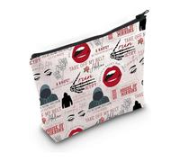 PXTIDY Dark Romance Makeup Bag Haunting Adeline Cat Mouse Duet Bookish Regali Dark Romance Booktok Travel Makeup Organizer Bag, Beige, borsa per il trucco