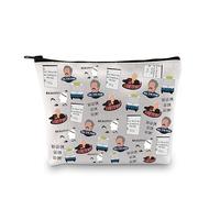 PXTIDY Divertente borsa per il trucco con Ted TV Show Ted, idea regalo ispirata ai fan di Ted, Beige, Taglia unica, Astuccio per trucchi