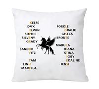 PXTIDY KOTLC - Federa per cuscino ispirata al romanzo con personaggi dei libri, idea regalo per amanti dei romanzi e amanti della lettura (K N I)