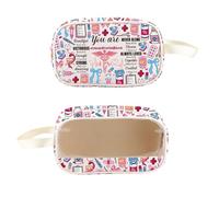 PXTIDY LPN Gifts LPN - Borsa da toilette pratica per infermiera, con scritta in lingua inglese "Bibbia", idea regalo per laurea, Beige, Beauty case