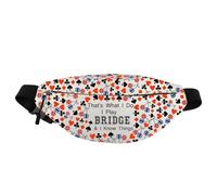 PXTIDY Lucky Bridge Marsupio Giocatori Ponte Giocatori Regali That What I Do I Play Bridge Gamble Hands-Free Waist Pack Bridge Regalo, Beige, Taglia unica, Marsupio
