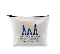 PXTIDY Mamma The Musical Inspired Gift You Can Dance You Can Jive Dancing Queen Citazione Cosmetic Bag Mia Musical Lover Regalo, Beige, Taglia unica, Astuccio per trucchi