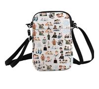 PXTIDY Maze Runner Personaggi Crossbody Bag Film Amante Regalo Tv Show Serie Regali Tv Show Merchandise Maze Runner Amante Regalo, Beige, Small