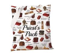 PXTIDY RPG Gamer Tote Bag D n D Priest's Pack Canvas Tote Bag Dungeons Dragons Articoli Borsa a tracolla a tema RPG Dnd Gamer Regalo