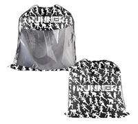 PXTIDY Runner Borsa per la lavanderia Maratona Cross Country Running Regali per corridori Sacchetto di stoccaggio con coulisse Borsa da viaggio per vestiti sporchi