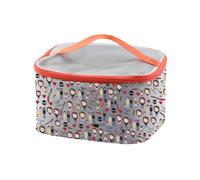 PXTIDY True Crime Makeup Bag Stay Sexy Don't Get Murdered Cosmetic Organizer Bag My Favorite Murder Zipper Pouch, Grigio, Astuccio per trucchi