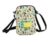 PXTIDY Turtle Sorority Borsa a tracolla Sorellanza Regali di laurea per donne più fini Verde e Giallo Grecia Sorority borsa borsa borsa, Beige, Small