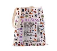 PXTIDY Villains Tour Bag Villains Evil Tour Tote Bag Villains Witch Gift Bad Witches Gift Villains Personaggi Merch, Beige, Medium