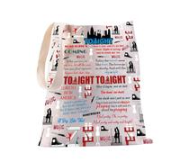 PXTIDY West Side Story - Borsa tote musicale Broadway Musical Tote Theatre Bag Broadway Merchandise Musical Amante Regalo, Beige, Medium