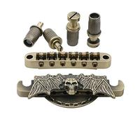 Pxyelec 1 Set Bronzo 6 Stringhe Chitarra Roller Sella Tune-O-Matic Bronzo Ponte Cordiera per LP Chitarra Elettrica