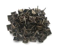 Pxyelec - Confezione da 50 chiodi decorativi, in ferro, forma quadrata, stile vintage, 14 x 20 mm, per mobili e tappezzeria, colore: bronzo