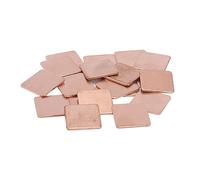 Pxyelec Dissipatore di calore in rame con spessore termico per raffreddamento chip IC GPU CPU dimensioni 20 x 20 x 1,0 mm, confezione da 20