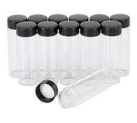 Pxyelec Mini flaconcini in vetro trasparente con tappo a vite, capacità 30 ml, confezione da 12