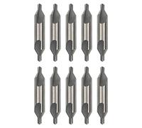 Pxyelec - Set di 10 punte per trapano in acciaio super rapido a 60 gradi per trapano in metallo, 4,0 mm x 10 mm