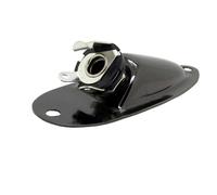 Pxyelec Spina Jack di Uscita Ingresso Pickup Stile Barca da 1/4" (6,35mm) per FD Strat, Parti di Ricambio Chitarra Elettrica Mono (Nero)