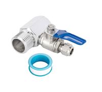 Pxyelec Valvola a sfera interruttore di spegnimento RO alimentazione acqua adattatore 1/2 PT a 1/4 di pollice (6,5 mm) tubo maschio rubinetto rubinetto alimentazione osmosi inversa