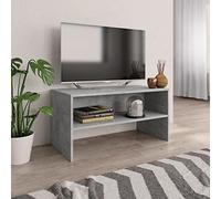 Pxznbe Mobile TV Soggiorno Grigio Cemento 80x40x40 cm Truciolato Camera da Letto Supporto TV Dotato di 1 Vano Stile Classico Tavolo Porta TV Dove Poggiare Dispositivi Multimediali