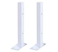 Pxzybd 2 Pezzi Reggimensola in Metallo,10cm 15cm 20cm 25cm 30cm 35cm 40cm Staffe per Mensole Industriale, Supporto per Mensola da Muro, Staffe per Scaffali Decorative, Bianco,White-35cm/13.8in