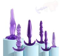 PY- Giocattolo in Silicone Viola Trasparente Ṕlūg Ḁnàli Ḁnàlé Ḅūṱṱ ḀnâlêŜêx Pîccólo Dilàtâtore Ânâls Dónna Ḁmǎl Ânâlṕlūg Tóy Dídò ânÈlli ḈoḈkríng ḈoḈk pÈnís ríng Ḿâsṯurbṯöre uṑmo ḿâsturbâtöri