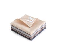 PY HOME & SPORTS Set di 4 strofinacci da cucina, 100% cotone, 35,6 x 35,6 cm, strofinacci da cucina super assorbenti, per asciugare e pulire