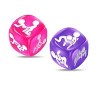 PYAIOVR 2 pezzi Dadi di coppia, gioco di coppia per lui e lei, regalo di anniversario di matrimonio cattivo