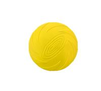 PYAIOVR Frisbee Giocattolo Frisbee per Cani,Frisbee di Gomma Addestramento Facile da Trasportare Disc Dog 15cm Giallo