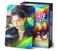PYAJUU Cartoline fotografiche laser per bambini randagi, 55 pezzi, album fotografico per bambini randagi, KPOP Straykids Mixtape: domina le carte fotografiche HOP, album regalo per i fan FELIX Photo