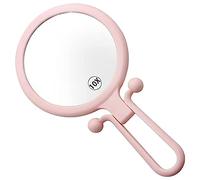 Pyanegn Lente D'Ingrandimento Portatile 10X, Specchio per Trucco Pieghevole A Doppia Faccia, Specchio Portatile Portatile con Manico Regolabile (Rosa)